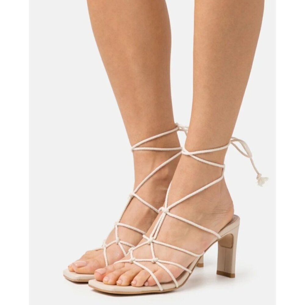 Alohas lace up sandals Size EU 39/US 8.5 - Picture 6 of 11